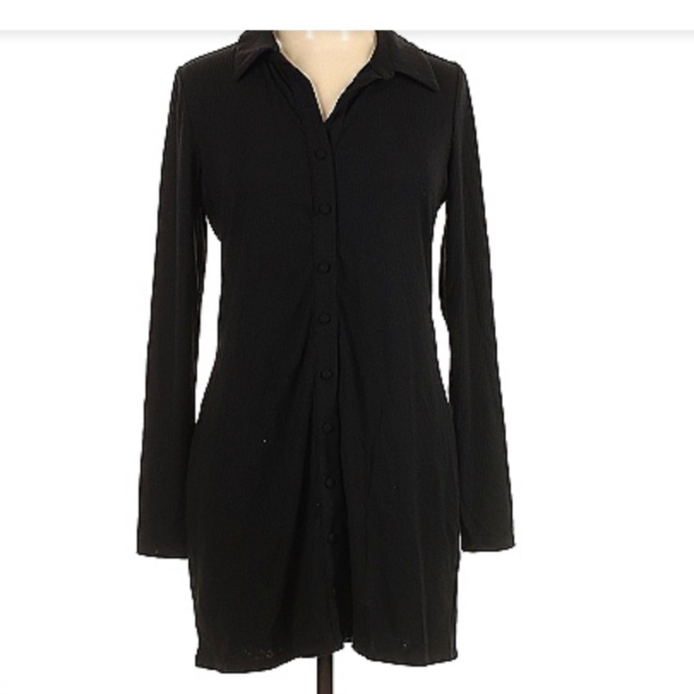 AFRM textured shirt dress